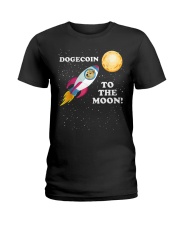 Dogecoin Astronaut To the Moon Ladies T-Shirt tile