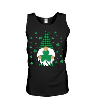 Green Plaid Gnomes St Patricks Day Unisex Tank tile