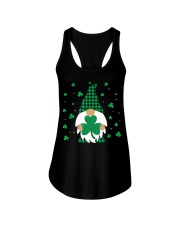 Green Plaid Gnomes St Patricks Day Ladies Flowy Tank tile