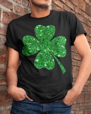 Sparkle Clover Shamrock Irish Classic T-Shirt apparel-classic-tshirt-lifestyle-26