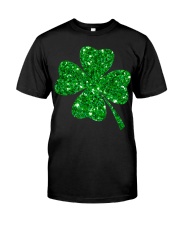Sparkle Clover Shamrock Irish Classic T-Shirt front