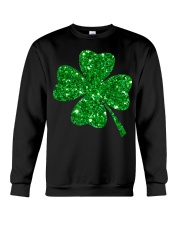 Sparkle Clover Shamrock Irish Crewneck Sweatshirt tile