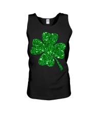 Sparkle Clover Shamrock Irish Unisex Tank tile
