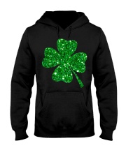Sparkle Clover Shamrock Irish Hooded Sweatshirt tile