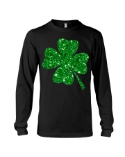 Sparkle Clover Shamrock Irish Long Sleeve Tee tile