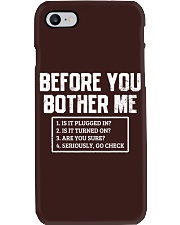 Computer Programmer Technical Support Phone Case tile