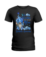 Gnomes In November We Wear Blue Diabetes Awareness Ladies T-Shirt tile