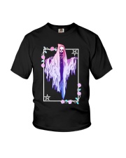 Pastel Goth Ghost Tarot Style Youth T-Shirt tile