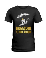 Dogecoin to the Moon Ladies T-Shirt tile