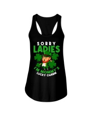 St Patricks Day Leprechaun Ladies Flowy Tank tile