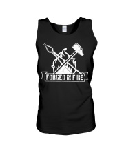 Distressed Vintage Blacksmith Unisex Tank tile