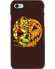 Softball Player Halloween Pumpkin Phone Case tile