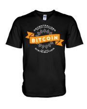 Bitcoin Decentralized Crypto V-Neck T-Shirt tile