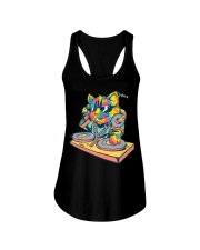 Kitty Dj Cat Ladies Flowy Tank tile