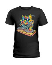 Kitty Dj Cat Ladies T-Shirt tile