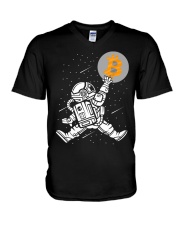 Bitcoin To The Moon V-Neck T-Shirt tile