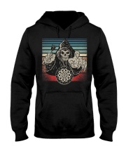 Darts Vintage American Flag Skull Hooded Sweatshirt tile