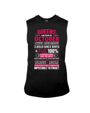 Queens Are Born in October Sleeveless Tee tile