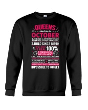 Queens Are Born in October Crewneck Sweatshirt tile