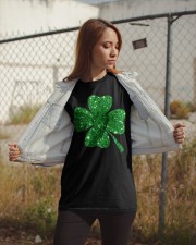 Sparkle Clover Shamrock Irish Classic T-Shirt apparel-classic-tshirt-lifestyle-07