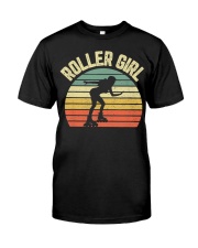 Retro Roller Girl Classic T-Shirt front