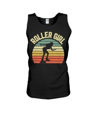 Retro Roller Girl Unisex Tank tile