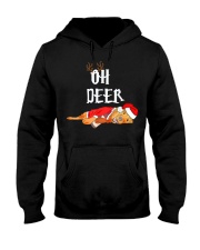 Funny Golden Retriever Graphic XMAS Hooded Sweatshirt tile