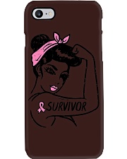 Breast Cancer Survivor Rosie Riveter Phone Case tile
