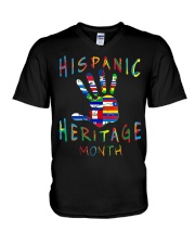 HIspanic Heritage 1 V-Neck T-Shirt tile