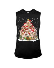 Golden Retriever Christmas Socks Sleeveless Tee tile