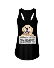 labrador retriever Every Bite You Take I'll Be Watching You Ladies Flowy Tank tile
