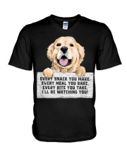 labrador retriever Every Bite You Take I'll Be Watching You V-Neck T-Shirt tile
