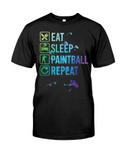 Paintball Player Eat Sleep Repeat Classic T-Shirt front