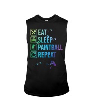 Paintball Player Eat Sleep Repeat Sleeveless Tee tile