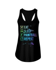 Paintball Player Eat Sleep Repeat Ladies Flowy Tank tile