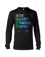 Paintball Player Eat Sleep Repeat Long Sleeve Tee tile
