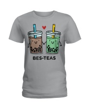 Besties Best Friends Bubble Tea Ladies T-Shirt tile