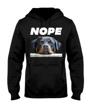 Rotweiller Nope Hooded Sweatshirt tile