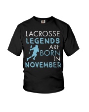 Lacrosse Legend Born November Youth T-Shirt tile