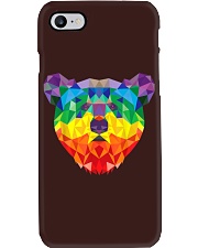Geometric Bear LGBT Rainbow Flag Gay PRIDE Phone Case tile