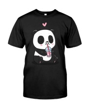 Panda Is Drinking Boba Bubble Tea Classic T-Shirt front
