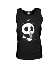 Panda Is Drinking Boba Bubble Tea Unisex Tank tile