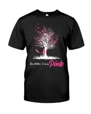 In October We Wear Pink Tree Classic T-Shirt front