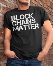 Bitcoin BLOCK CHAINS MATTER Classic T-Shirt apparel-classic-tshirt-lifestyle-26