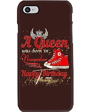 A Queen Was Born In November Happy Birthday To Me Sneakers Phone Case tile