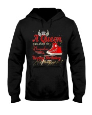 A Queen Was Born In November Happy Birthday To Me Sneakers Hooded Sweatshirt tile
