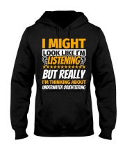 Underwater orienteering Look Like Im Listening Hooded Sweatshirt tile