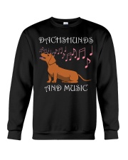 Dachshund Dog Music Saying for Musicians Crewneck Sweatshirt tile