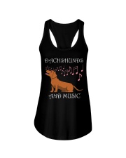Dachshund Dog Music Saying for Musicians Ladies Flowy Tank tile