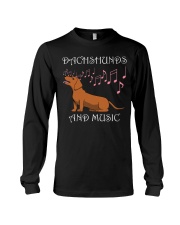 Dachshund Dog Music Saying for Musicians Long Sleeve Tee tile